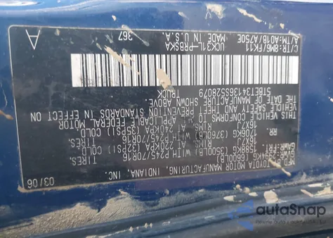 2006 Toyota Tundra Darrell Waltrip Edition z USA, uszkodzony, nr VIN 5TBET34136S528079